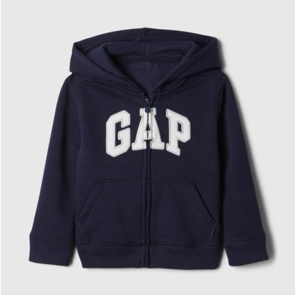 BabyGap Logo Zip Hoodie 2 Yrs Tapestry Navy